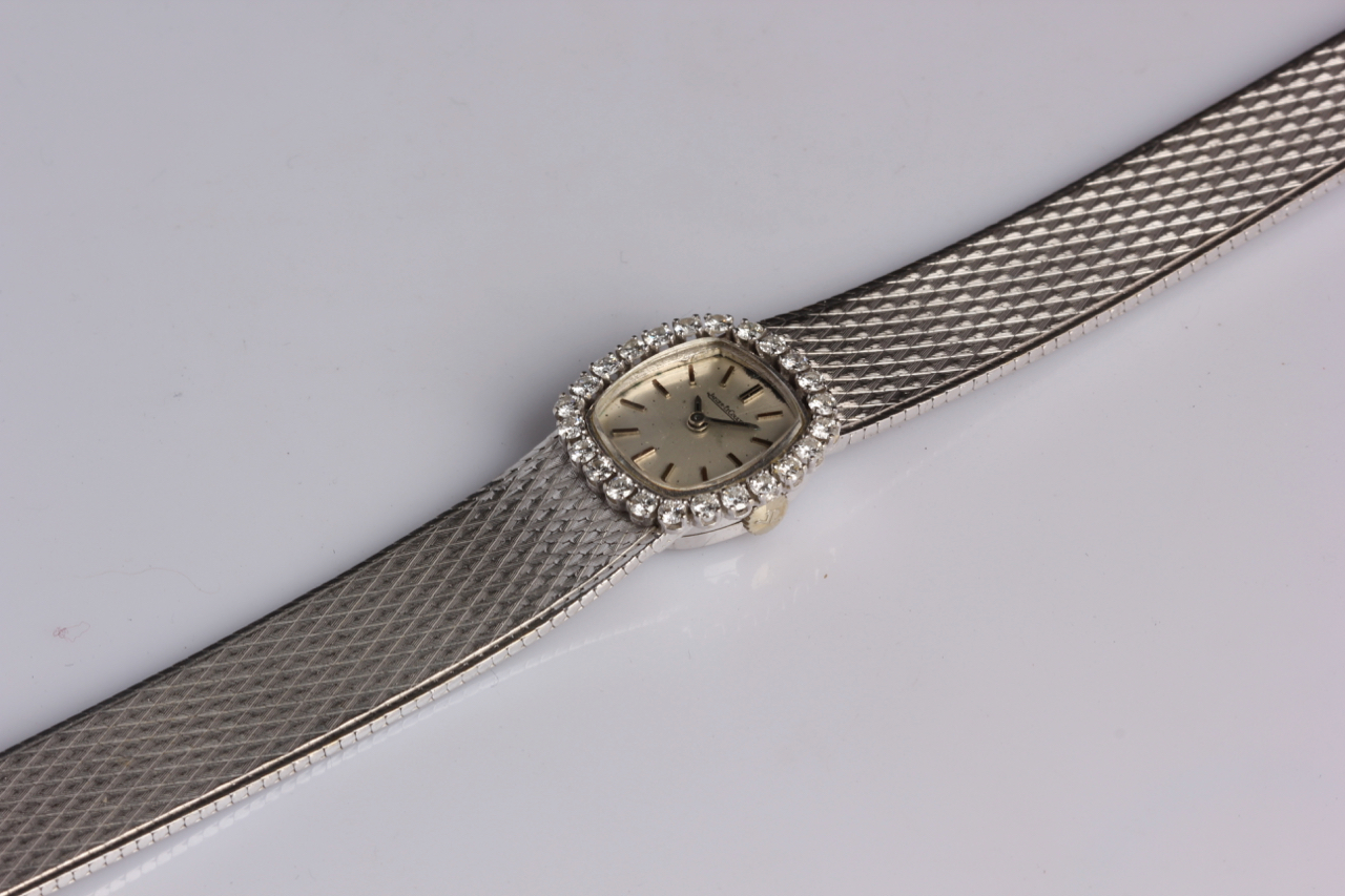 Jaeger LeCoultre Vintage 18K Diamond Set Lady Cocktail Watch - Watch Seller
