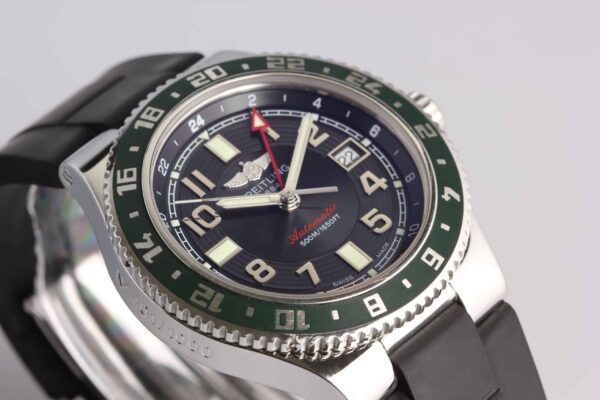Breitling Super Ocean GMT Limited Edition Green Bezel - Reference A32380 - SOLD