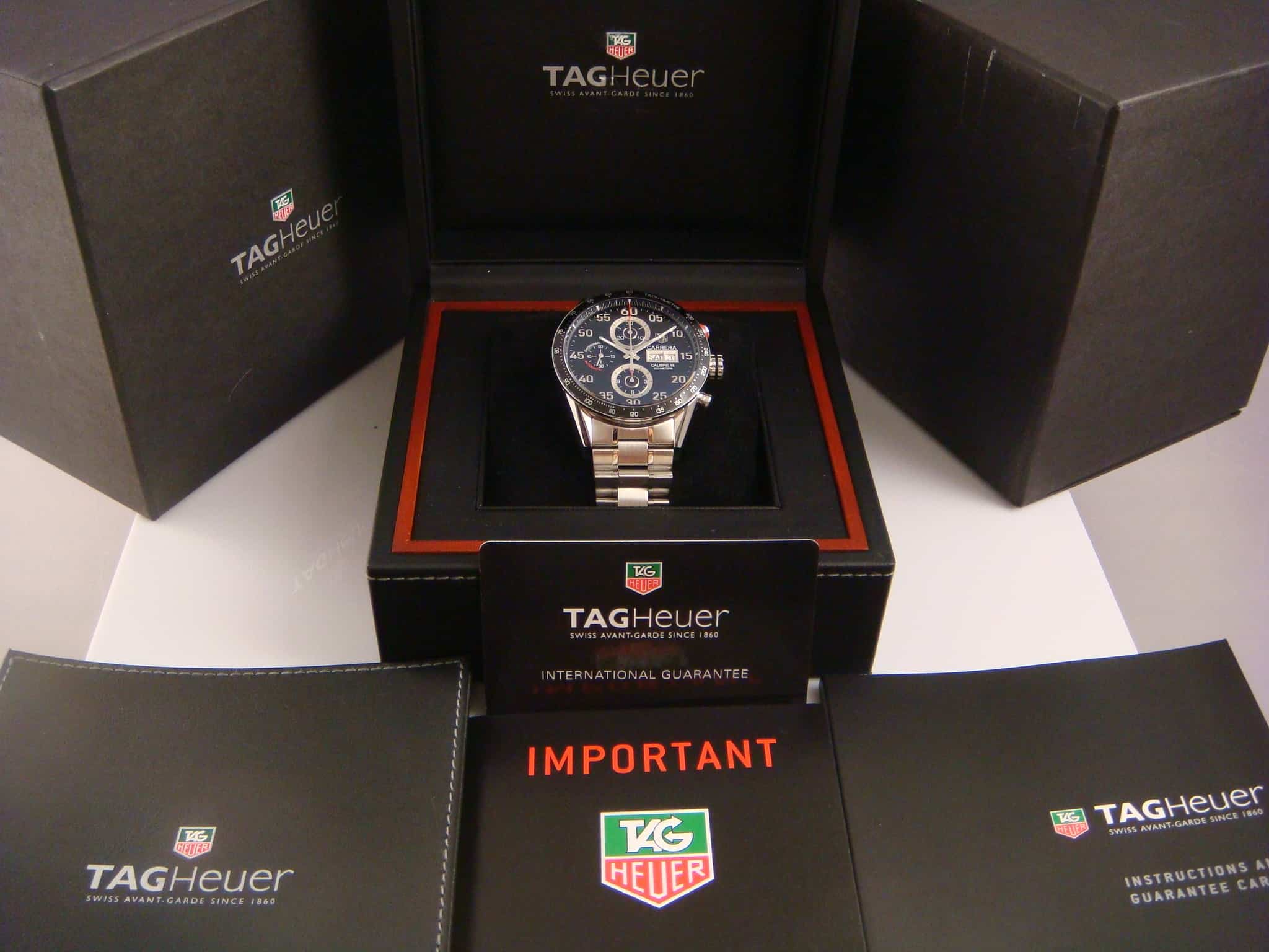 TAG Heuer Grand Carrera Chronograph CALIBRE 16 DAY DATE - SOLD - Watch  Seller