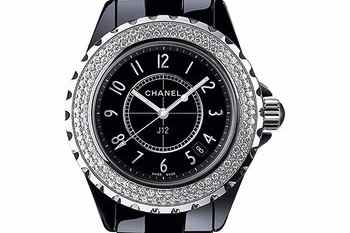 CHANEL+J12+Black+Ceramic+W+Diamond+Dial+Automatic+Unisex+Watch+