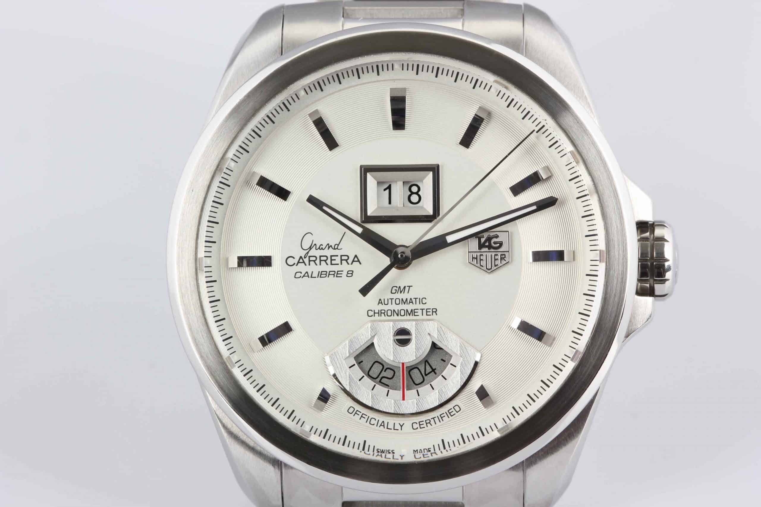 TAG Heuer Grand Carrera GMT Chronometer CALIBRE 8 BIG DATE - SOLD - Watch  Seller