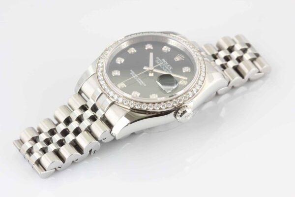 Rolex Datejust SS 18k Diamond Bezel & Diamond Dial  Jubilee Bracelet  Reference 116244 - 2014 - SOLD