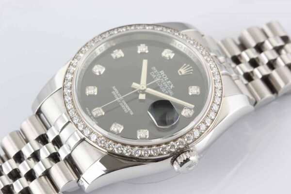 Rolex Datejust SS 18k Diamond Bezel & Diamond Dial  Jubilee Bracelet  Reference 116244 - 2014 - SOLD