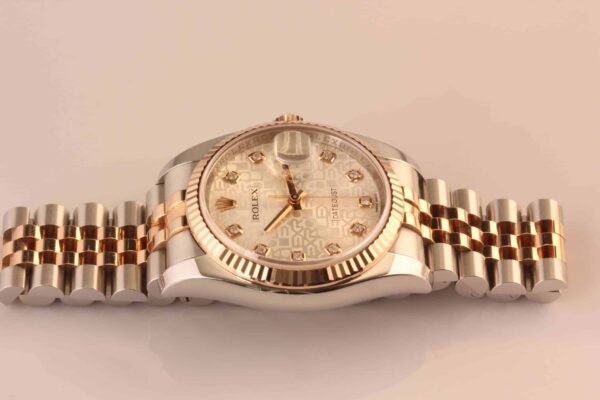 Rolex Datejust 18K/SS Rose Gold Diamond Jubilee Dial Reference 116231 - Random Serial - SOLD