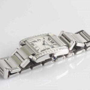 Cartier Tank Francaise Automatic Diamond Set SS - Reference 2302 - SOLD