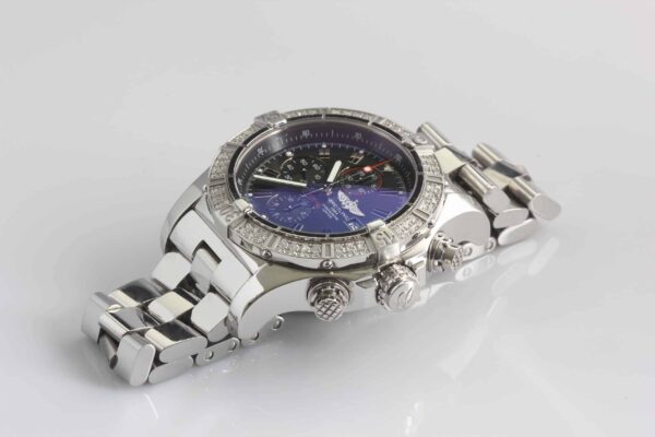 Breitling Super Avenger Chronograph Factory Diamond Set Bezel - Reference A13370 - SOLD
