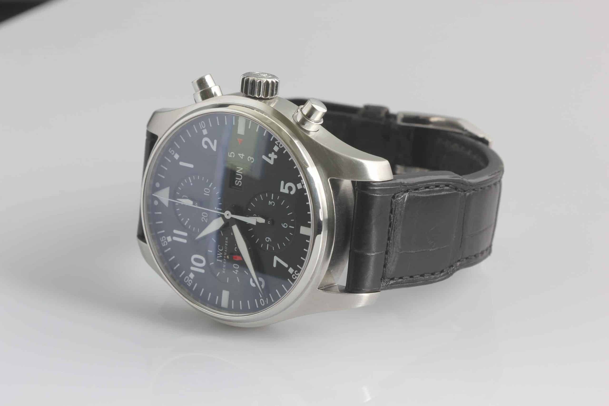 IWC Pilot Chronograph - Triple Date - Reference 3777-01 - SOLD - Watch ...