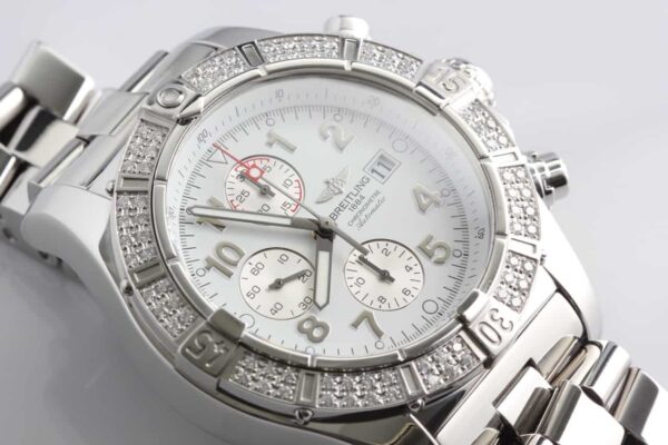 Breitling Super Avenger Chronograph Diamond Bezel - Reference A13370 - SOLD