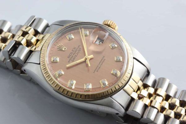 Rolex DateJust 34mm 18K/SS Pink Diamond Dial - Reference 1505 - SOLD