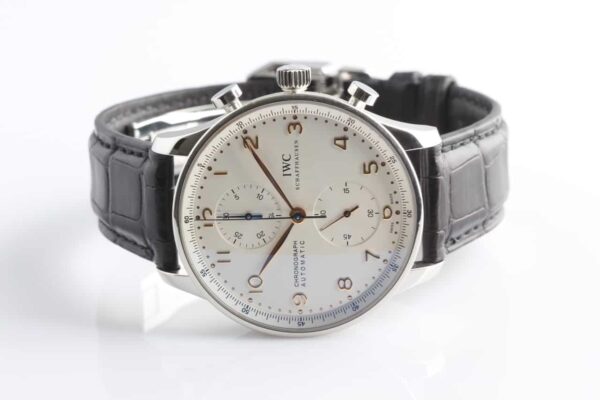 IWC Schaffhausen SS Portuguese Chronograph - Reference IW371401 - SOLD