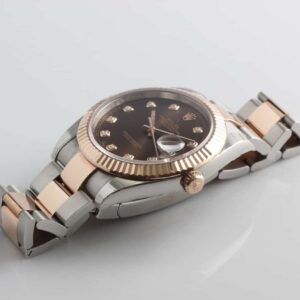 Rolex DateJust II 41mm Rose Gold 18K/SS Diamond Chocolate Dial - Reference 126331 - SOLD