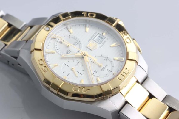 TAG Heuer Aquaracer Automatic Chronograph 18K/SS - Reference CAY2121 - SOLD