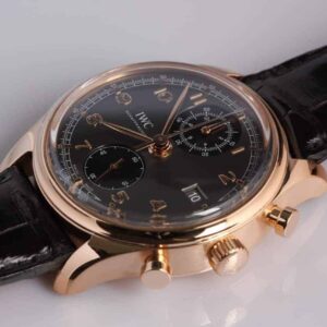 IWC 18K Rose Gold Portugieser Chronograph Classic - Reference 390405 - SOLD