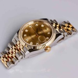 Rolex Datejust 18K/SS Champagne Diamond Dial - Reference 126233 - SOLD