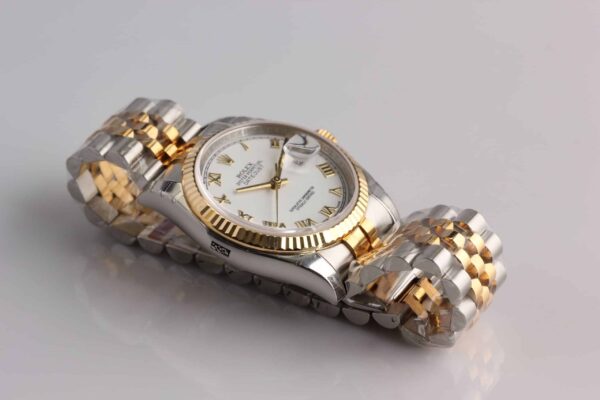 Rolex Datejust 18K/SS White Roman Dial - Reference 116233 - NEW - SOLD