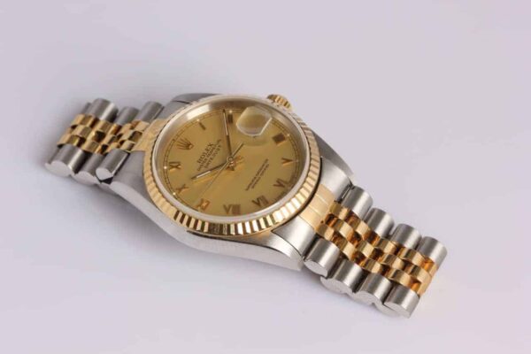 Rolex Datejust 18K/SS Champagne Roman Dial - Reference 16233