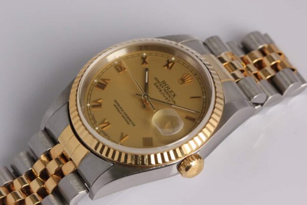 Rolex Datejust 18K/SS Champagne Roman Dial - Reference 16233