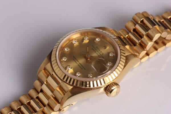 Rolex 18K Lady President Factory Diamond Dial - Reference 69178 - SOLD